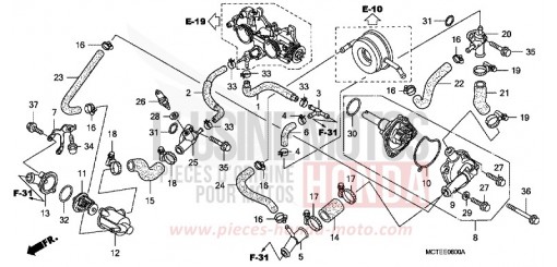 WATER PUMP FJS600D7 de 2007